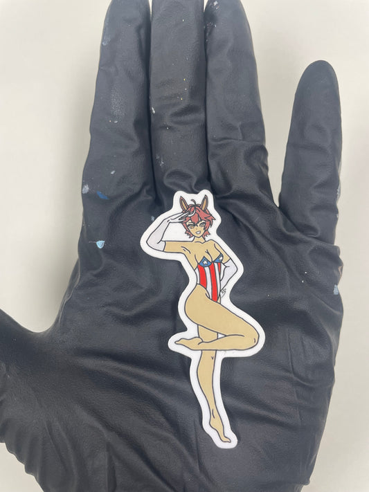 3-inch Tomoe Pinup Sticker