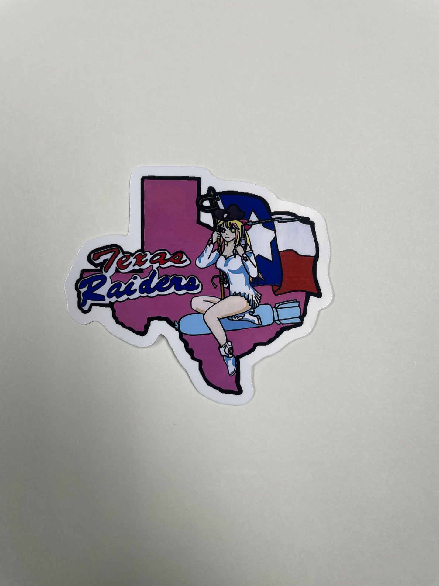 3-inch Lulu Lasso "Texas Raiders" Sticker