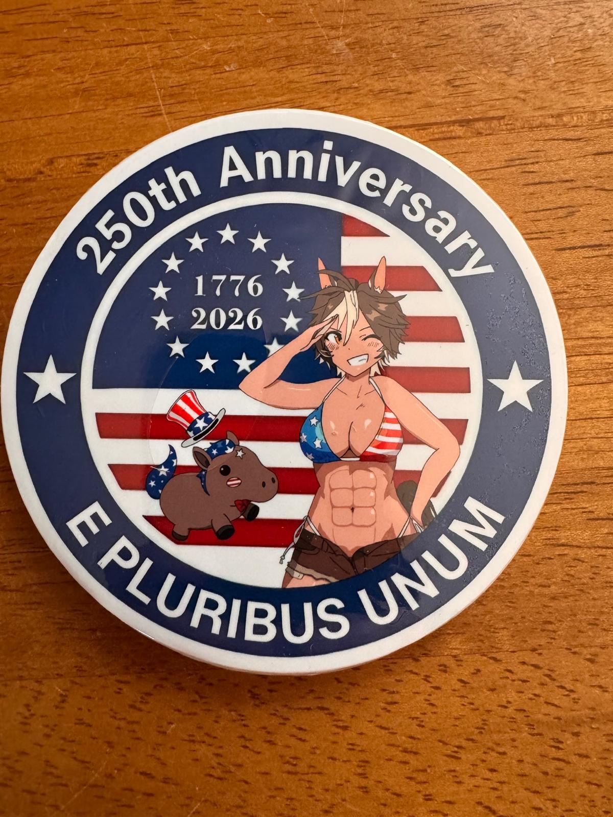 4-inch 250th Anniversary Umarmy Sticker