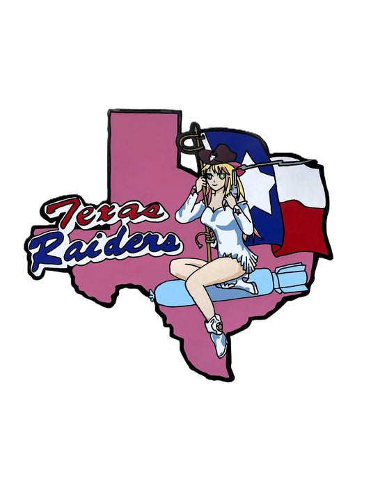 3-inch Lulu Lasso "Texas Raiders" Sticker