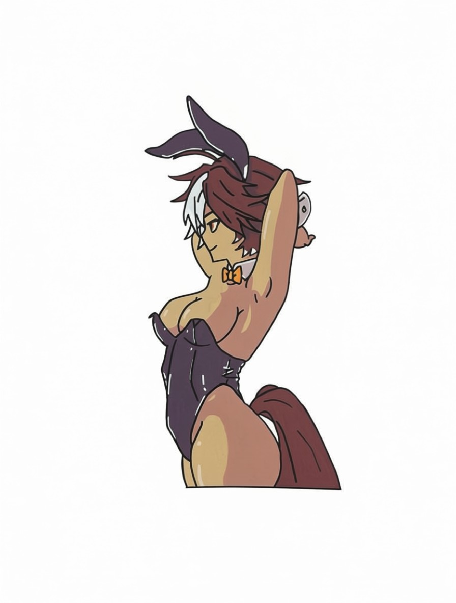 5-inch Tomoe Umari Bunny Suit Sticker