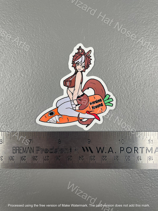 3-Inch "Horsing Around" Sticker