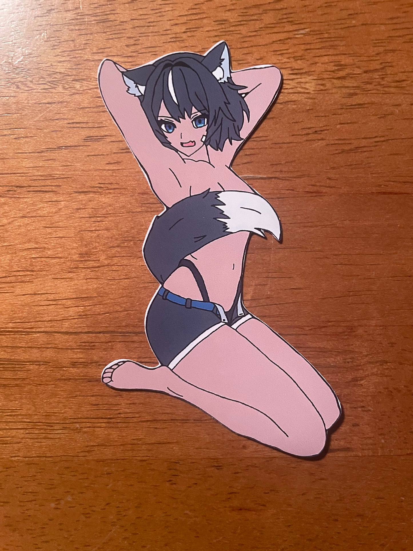 4-inch Fangsie Fido Pinup Sticker