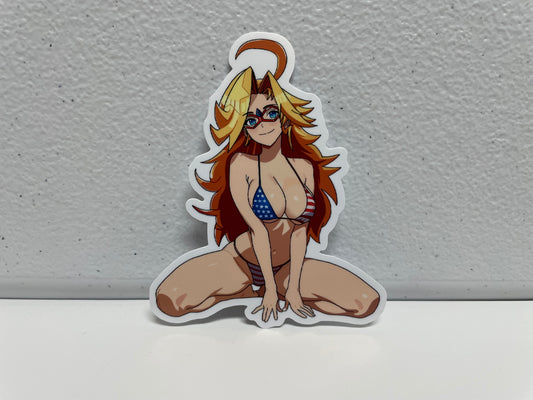 3-Inch Kamen America Pinup Sticker