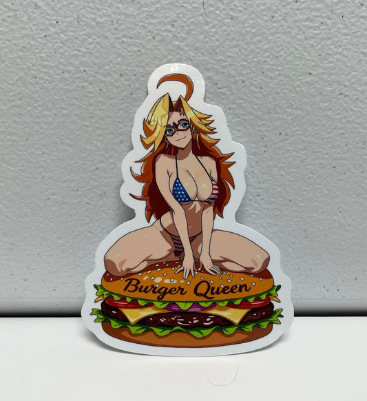 4-Inch "Burger Queen" Sticker