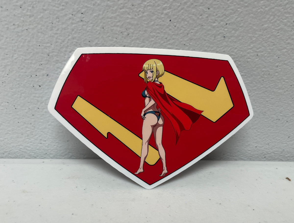 4-Inch Supergirl Shield Pinup Sticker