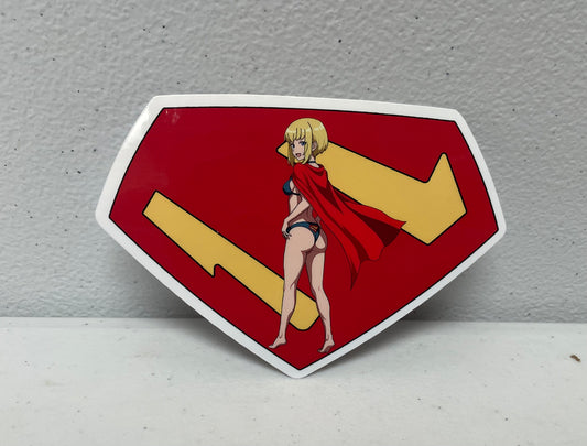 4-Inch Supergirl Shield Pinup Sticker
