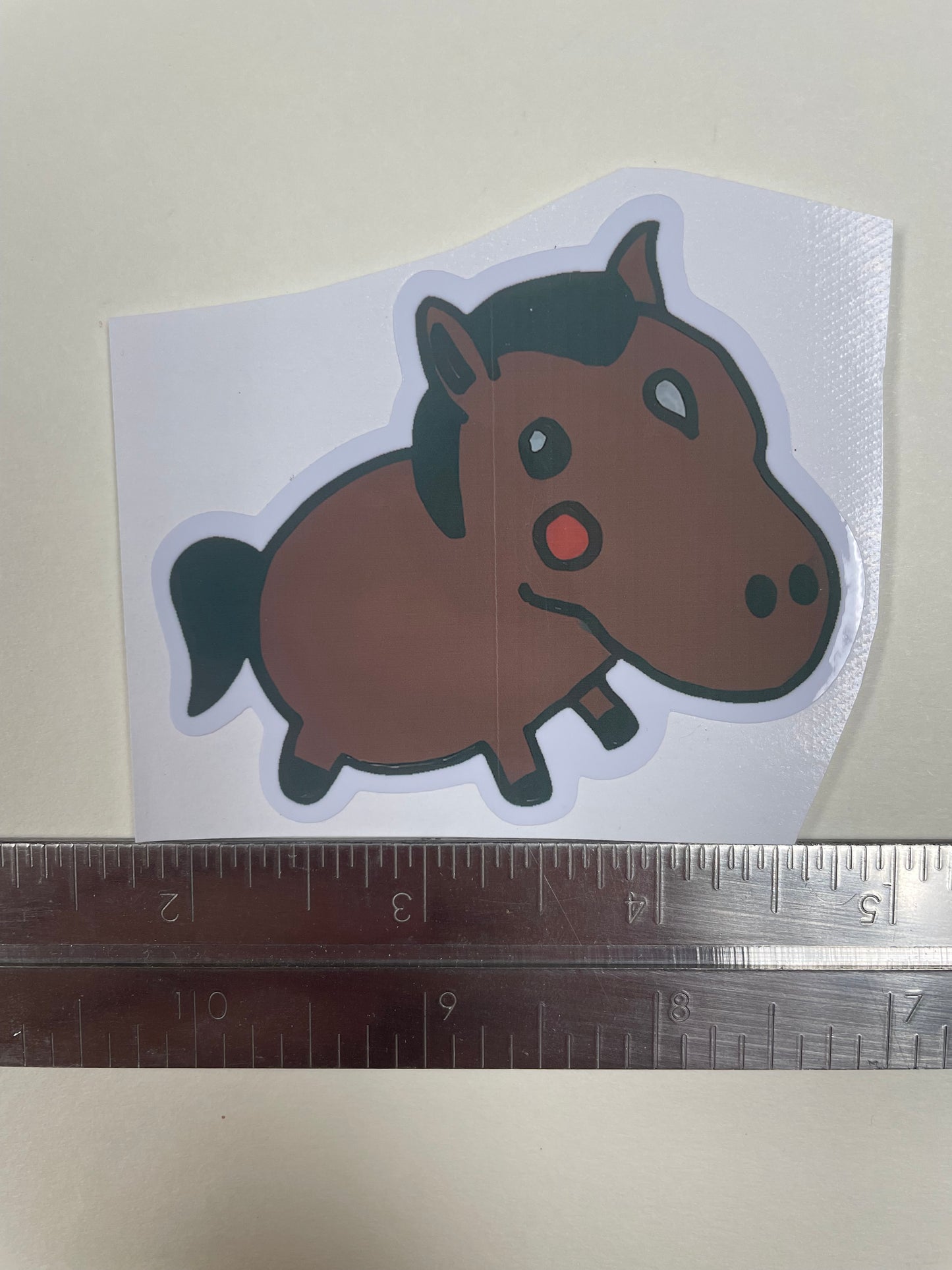 3-Inch Hand Drawn Regular Horse Sticker
