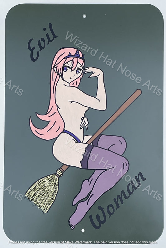 18"x12" Runie Ruse Pinup Metal Poster
