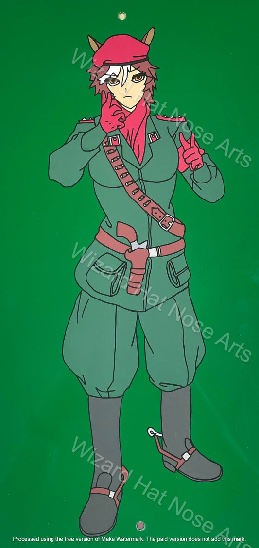 18"x12" Ocelot Tomoe Umari Metal Poster