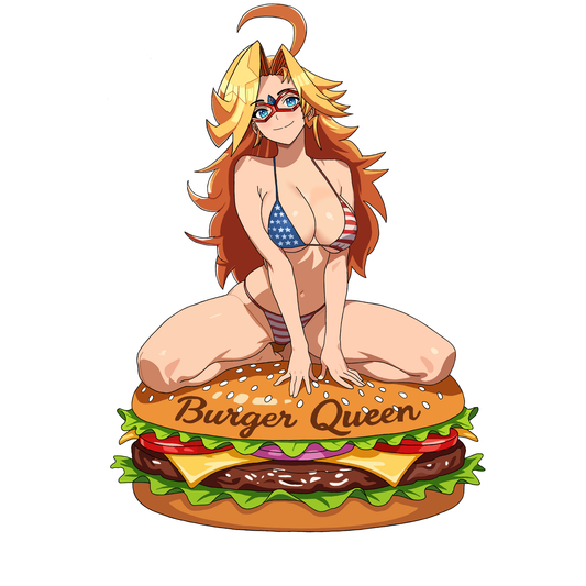4-Inch "Burger Queen" Sticker