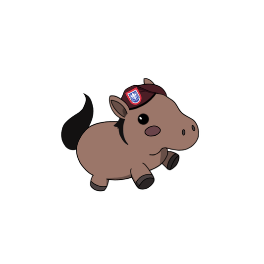 3-Inch 82nd Airborne Company Horse Sticker