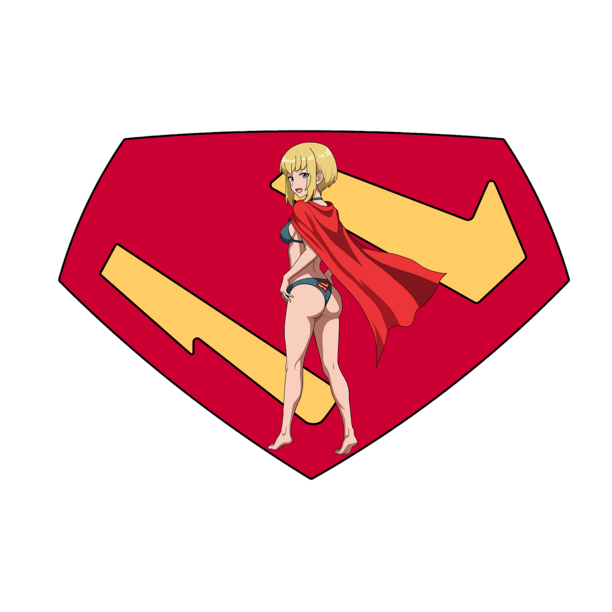 4-Inch Supergirl Shield Pinup Sticker