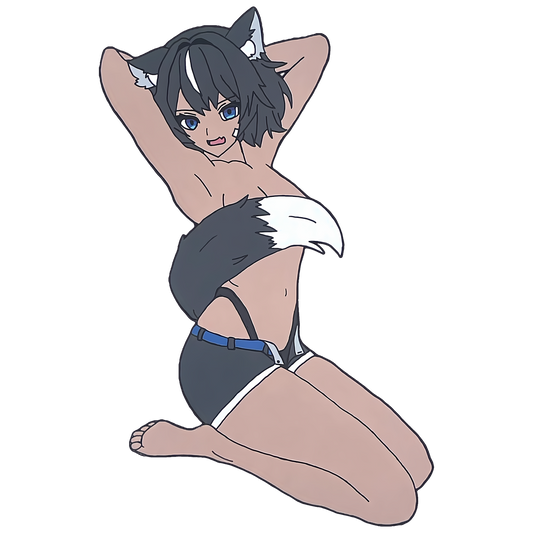 4-inch Fangsie Fido Pinup Sticker