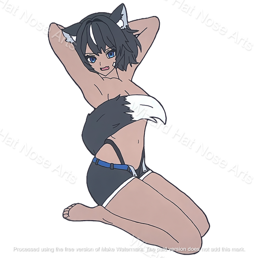 4-inch Fangsie Fido Pinup Sticker